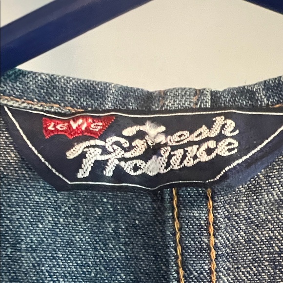 Levi's Produce Blue Denim Vest in Very Nice Condition - Picture 2 of 11